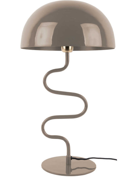 Lampe champignon gris chaud en fer 31x54 cm Twist
