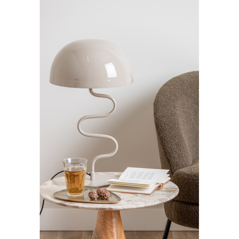 Lampe champignon gris chaud en fer...