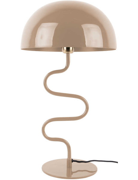 Lampe champignon marron taupe en fer 31x54 cm Twist
