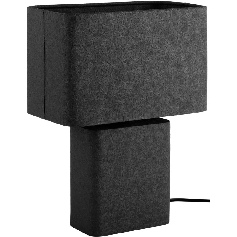 Lampe à poser noire rectangulaire...
