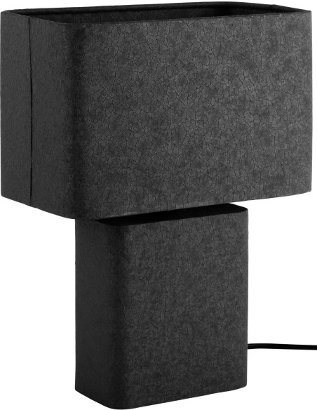 Lampe à poser noire rectangulaire Boaz Recto