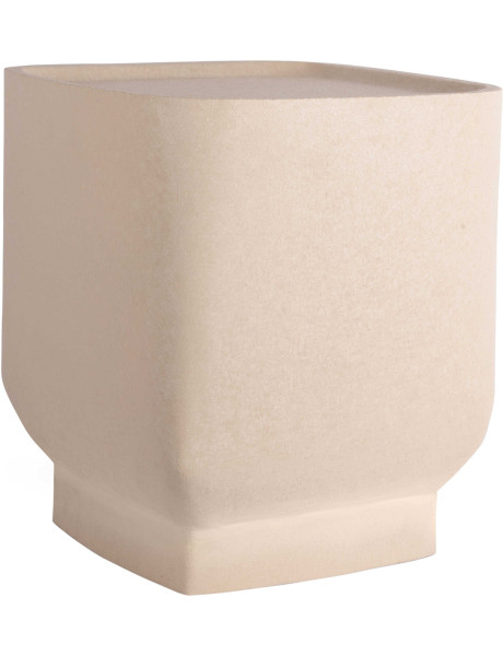 Table d’appoint carrée grège 37 cm Boaz Cuadro