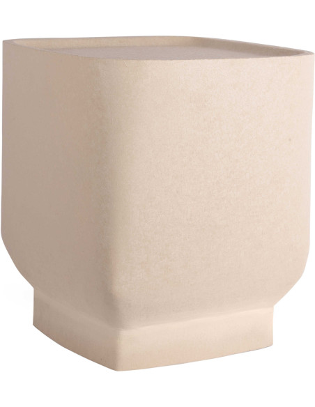 Table d’appoint carrée grège 37 cm Boaz Cuadro