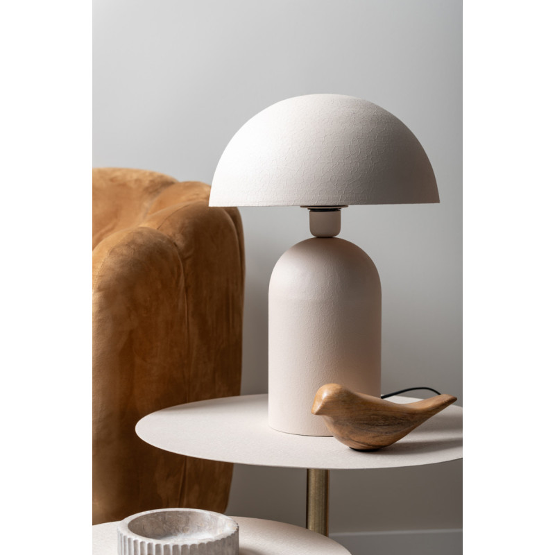 Lampe à poser champignon gris chaud...