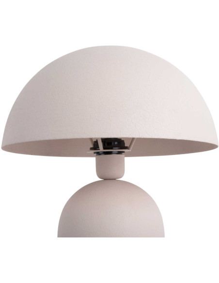 Lampe à poser champignon gris chaud 43 cm Boaz