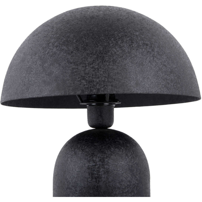 Lampe champignon noire en fer 43 cm Boaz