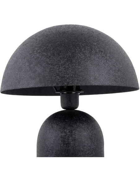 Lampe champignon noire en fer 43 cm Boaz