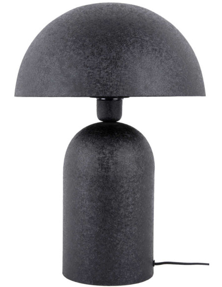 Lampe champignon noire en fer 43 cm Boaz