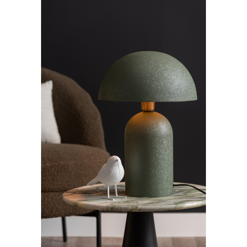 Lampe champignon verte en fer 43 cm Boaz