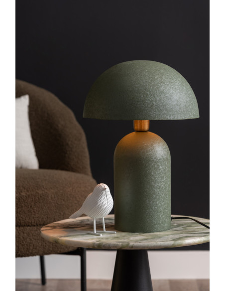 Lampe champignon verte en fer 43 cm Boaz