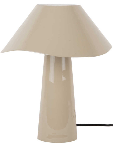 Lampe champignon en métal grège 33 cm Ameno