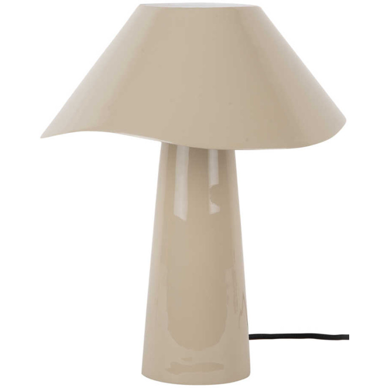 Lampe champignon en métal grège 33 cm...