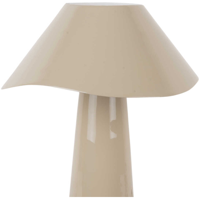 Lampe champignon en métal grège 33 cm...