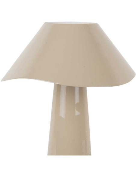 Lampe champignon en métal grège 33 cm Ameno