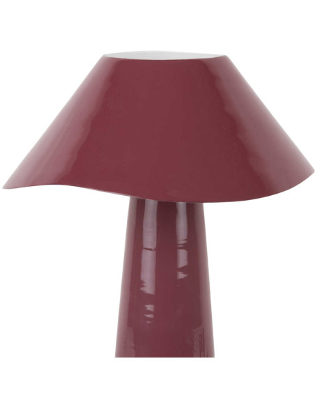 Lampe champignon rose prune 33 cm Ameno