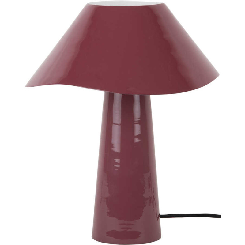 Lampe champignon rose prune 33 cm Ameno