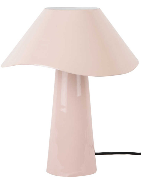 Lampe champignon rose poudré 33 cm Ameno