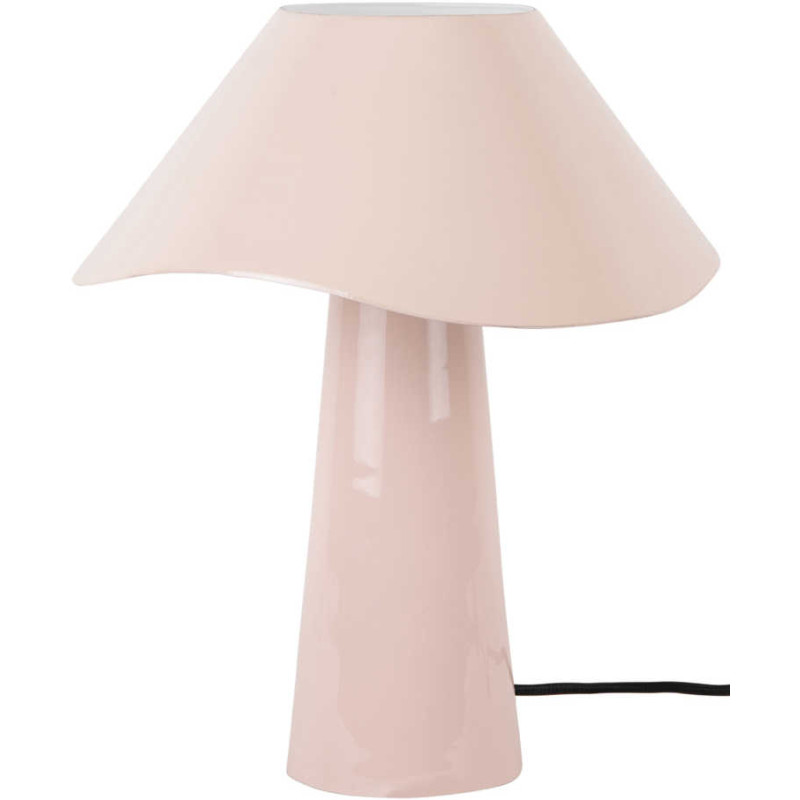 Lampe champignon rose poudré 33 cm Ameno