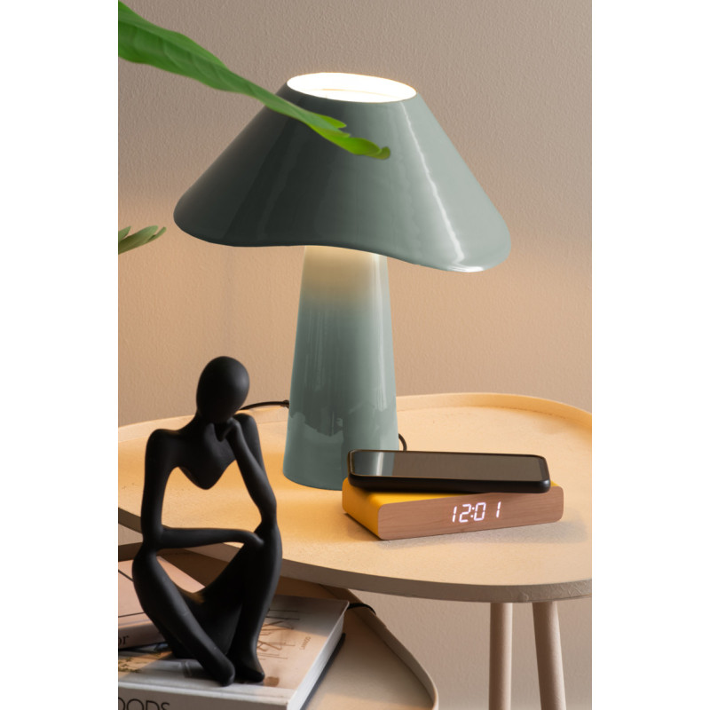 Lampe champignon bleu pastel 33 cm Ameno