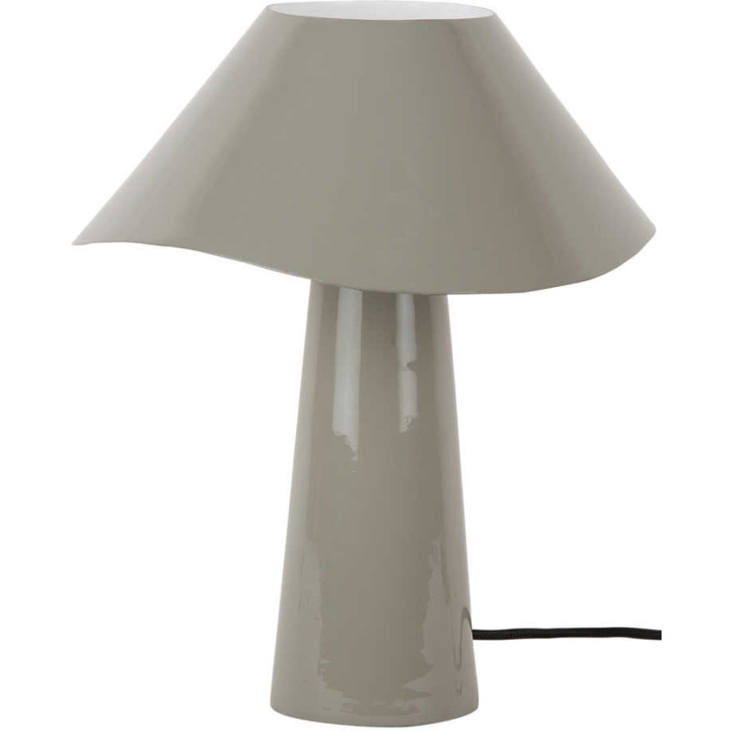 Lampe champignon métal gris taupe 33...
