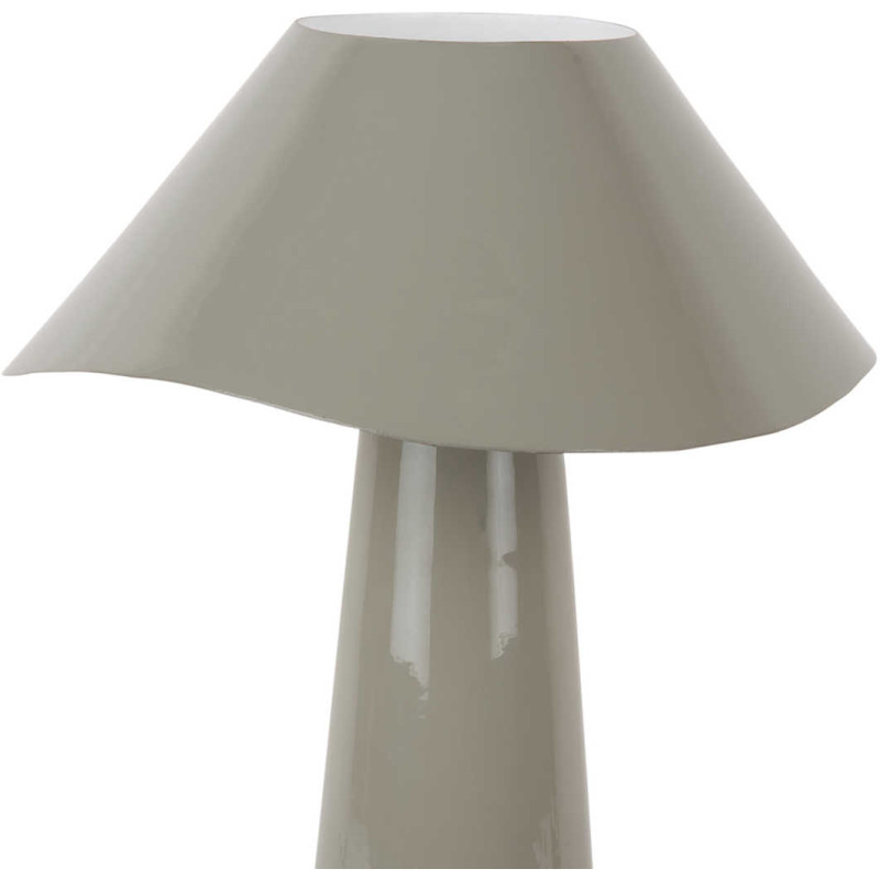 Lampe champignon métal gris taupe 33...