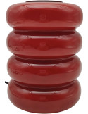 Lampe à poser LED en verre rouge bordeaux 16,5 cm Aro