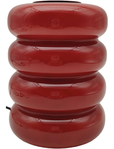 Lampe à poser LED en verre rouge bordeaux 16,5 cm Aro