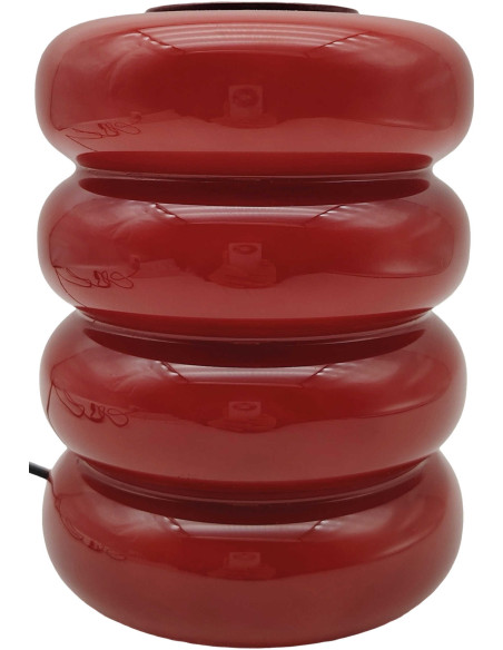 Lampe à poser LED en verre rouge bordeaux 16,5 cm Aro