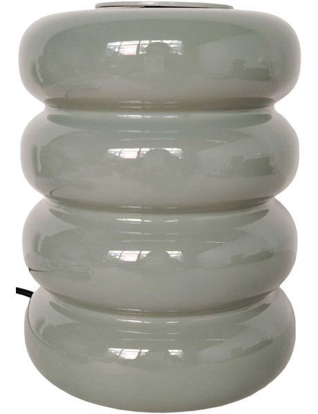 Lampe à poser LED en verre vert jade grisé 16,5 cm Aro