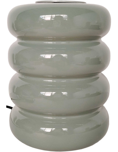 Lampe à poser LED en verre vert jade grisé 16,5 cm Aro