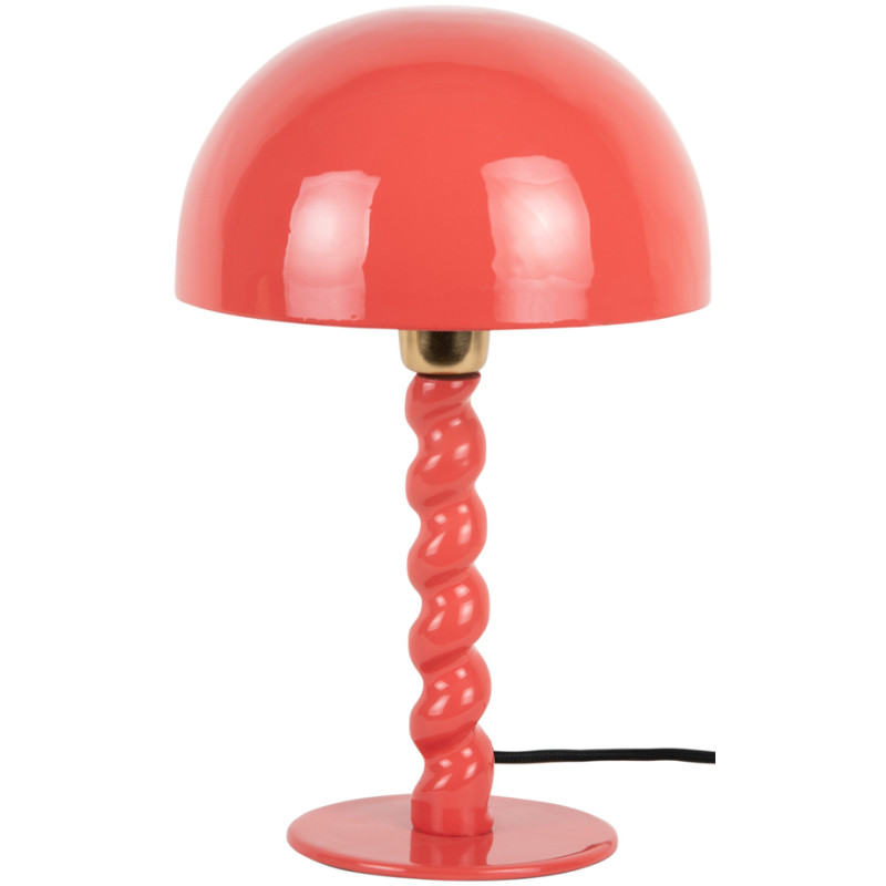 Lampe à poser champignon rouge en...