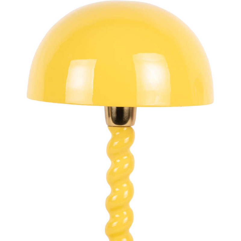 Lampe à poser champignon jaune en...