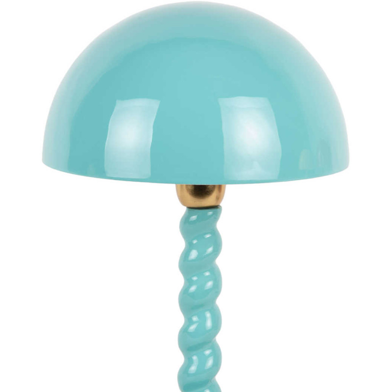 Lampe à poser champignon bleu...