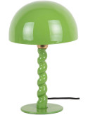 Lampe champignon verte en métal 39 cm Prisa