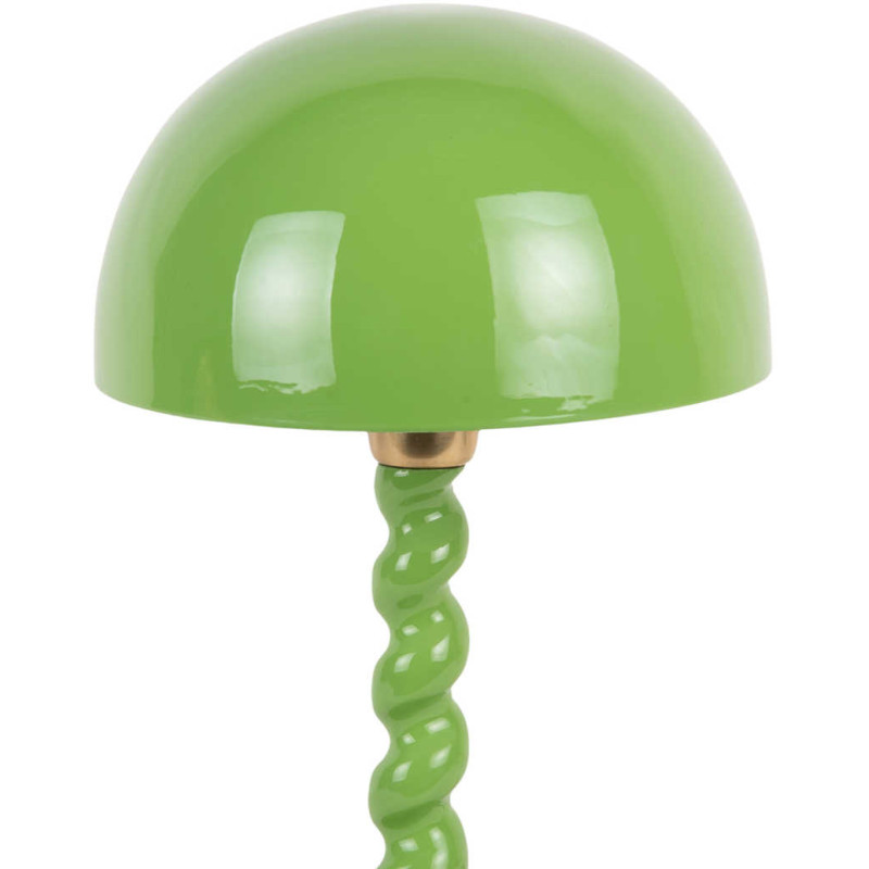 Lampe champignon verte en métal 39 cm...