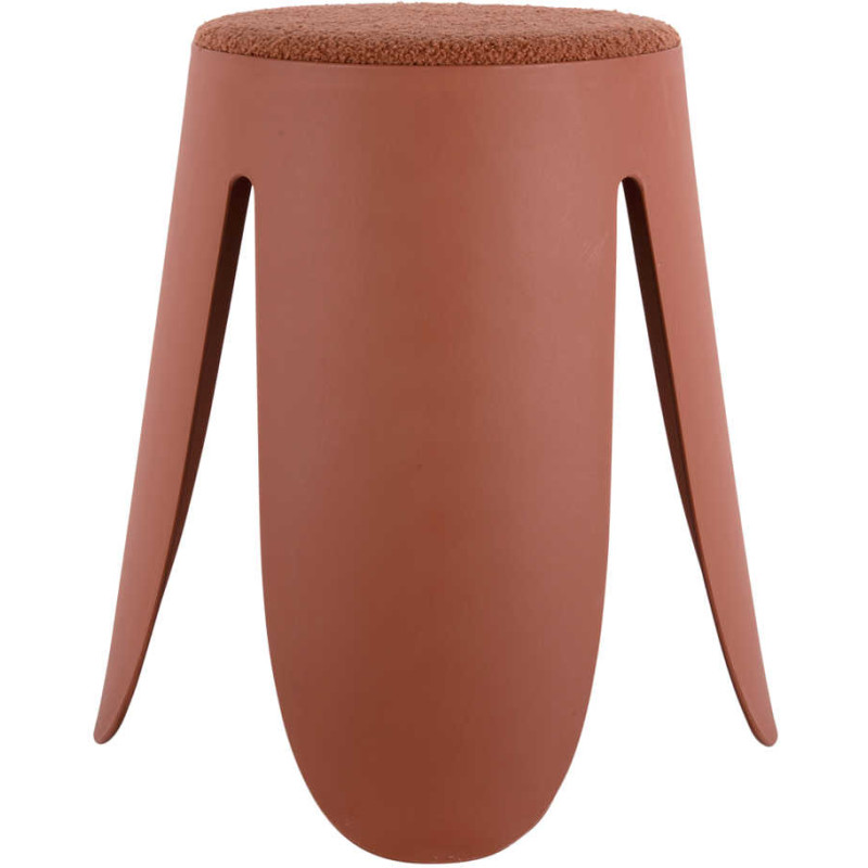 Tabouret bouclette terracotta 46 cm...