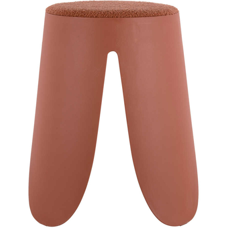 Tabouret bouclette terracotta 46 cm...