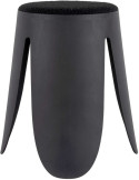 Tabouret bouclette noir empilable 46 cm Savor