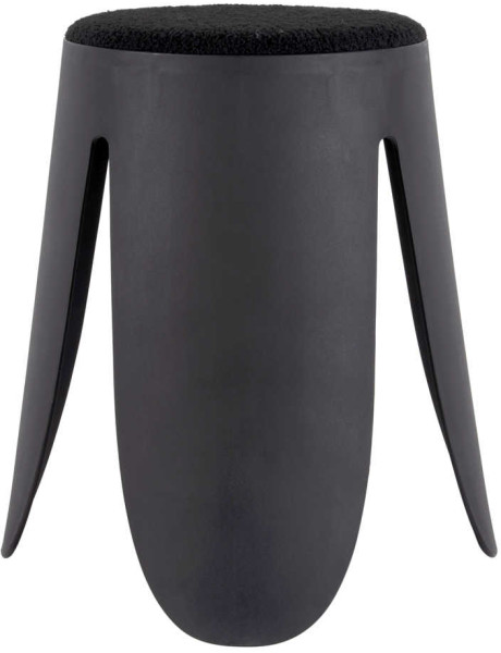 Tabouret bouclette noir empilable 46 cm Savor
