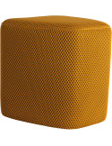 Pouf triangulaire jaune polyester 36 cm Mesh