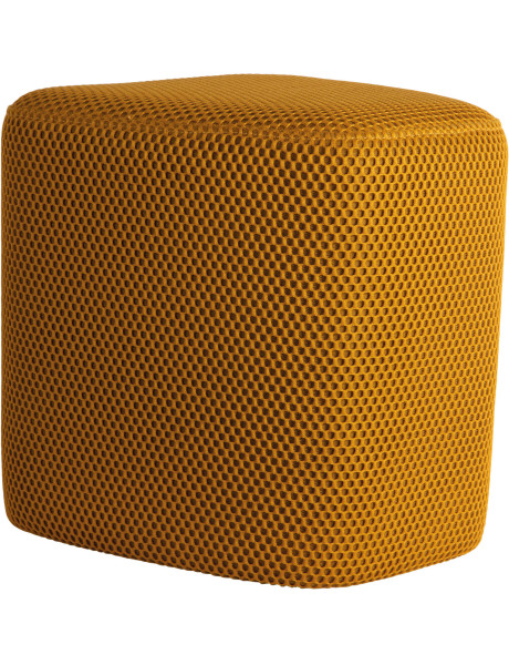 Pouf triangulaire jaune polyester 36 cm Mesh