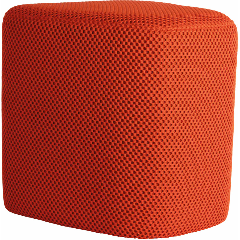 Pouf de salon triangulaire orange...