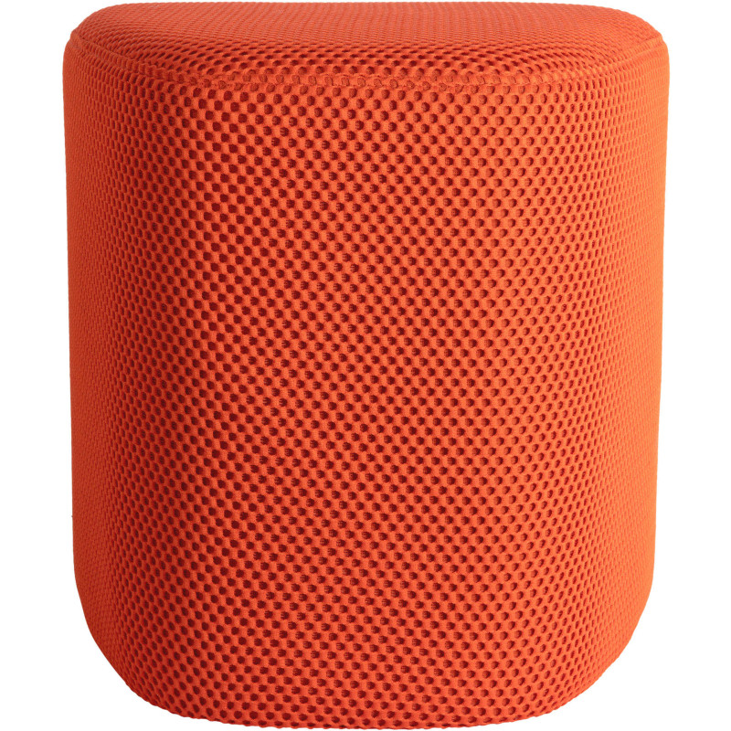 Pouf de salon triangulaire orange...