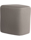 Pouf triangulaire gris souris polyester 36 cm Mesh