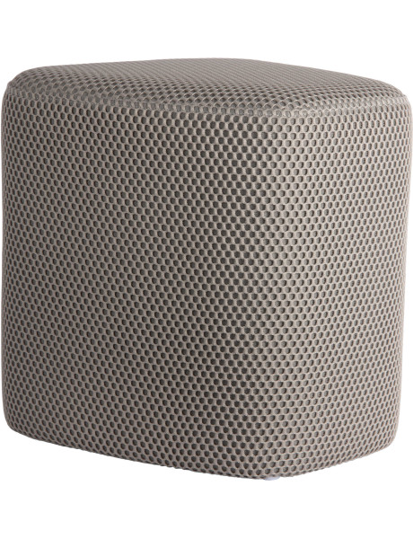 Pouf triangulaire gris souris polyester 36 cm Mesh