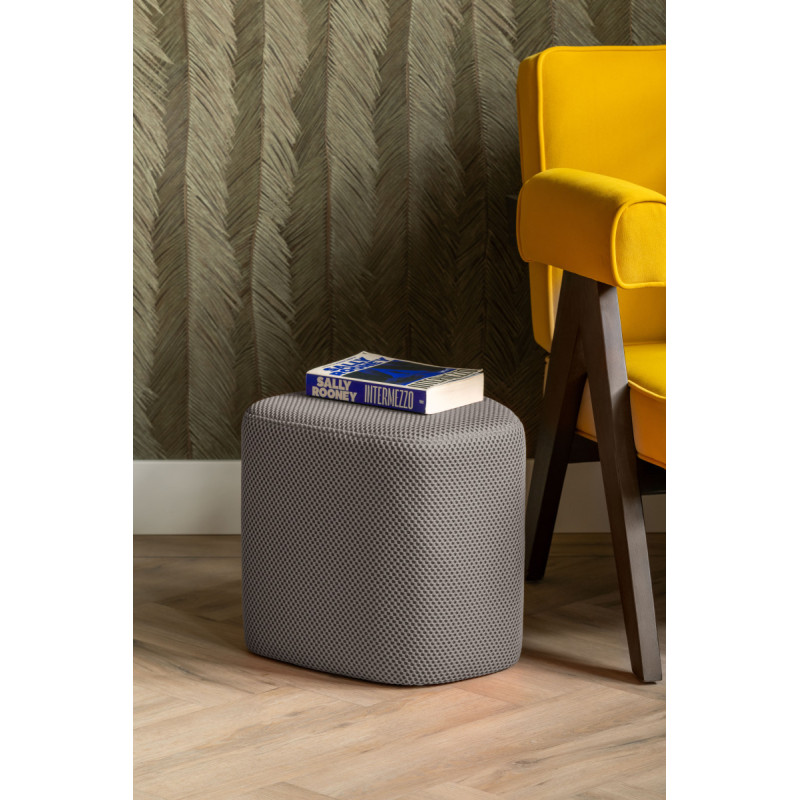 Pouf triangulaire gris souris...