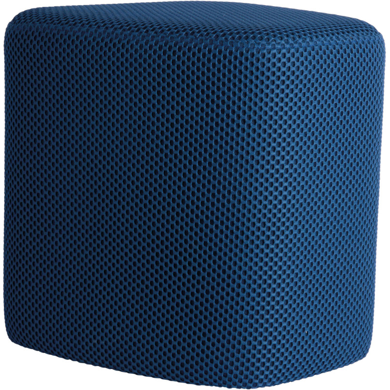 Pouf triangulaire bleu cobalt 36 cm Mesh