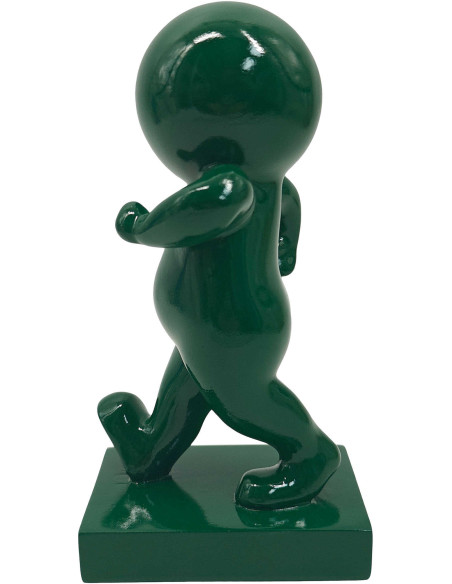 Statuette déco verte en polyrésine 20 cm Amigo Walking