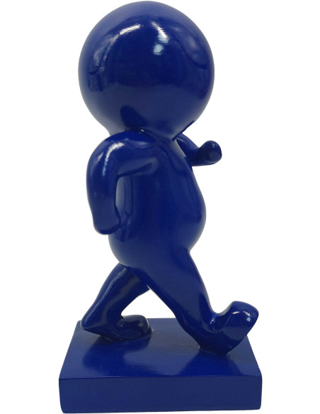 Statuette déco bleue en polyrésine 20 cm Amigo Walking
