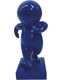 Statuette déco bleue en polyrésine 20 cm Amigo Walking